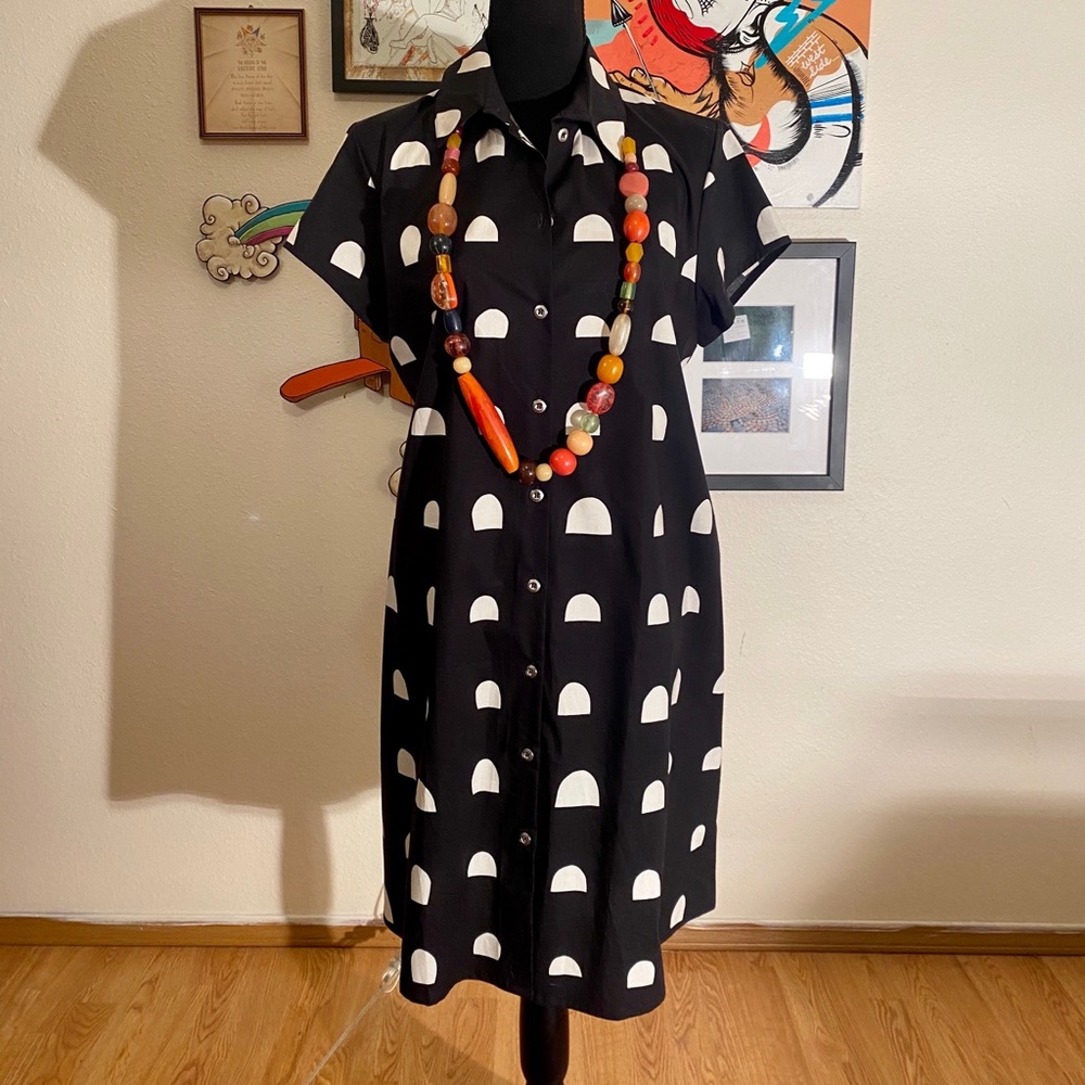 Marimekko A-Line Pattern Summer Dress